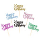 Donoter 24 Pcs Happy Birthday Cupcake Toppers Cake Picks For Birthday Party Decoration Supplies, 6 Colors