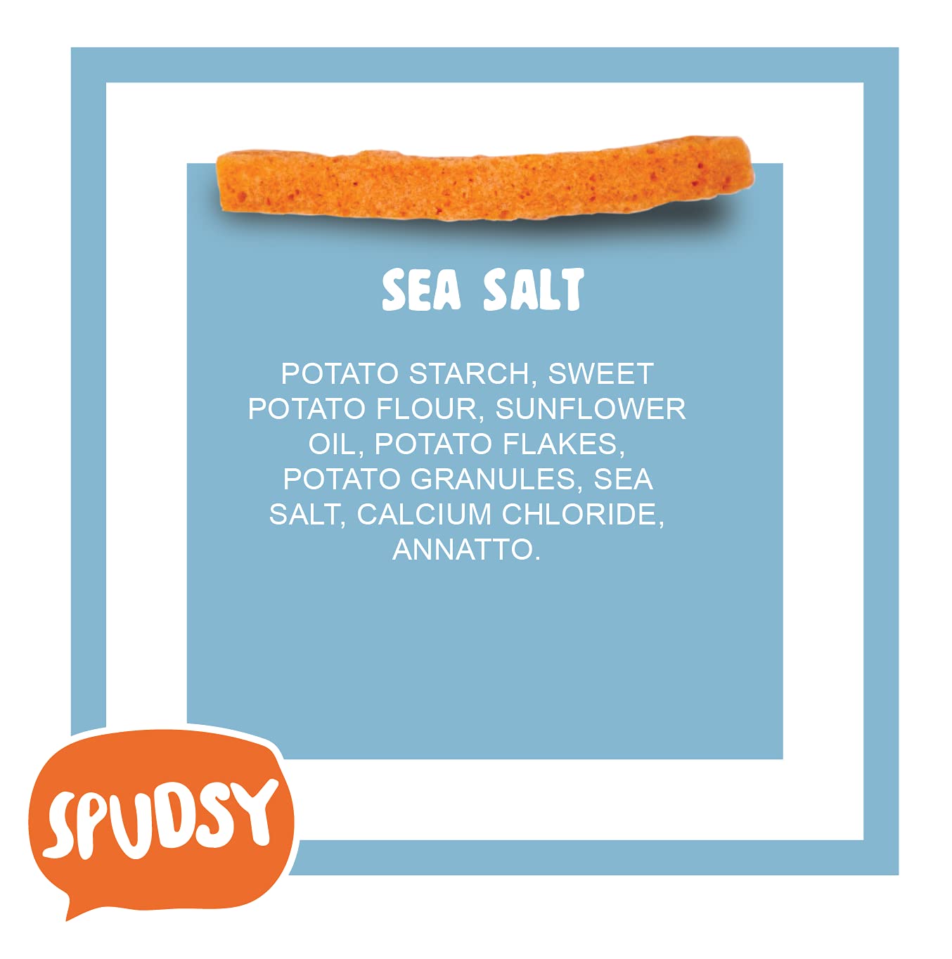 Spudsy Sea Salt Sweet Potato Fries | Vegan, Gluten Free Veggie Straws | Plant-Based, Allergen-Free, Non-Gmo, Kosher, Superfood S
