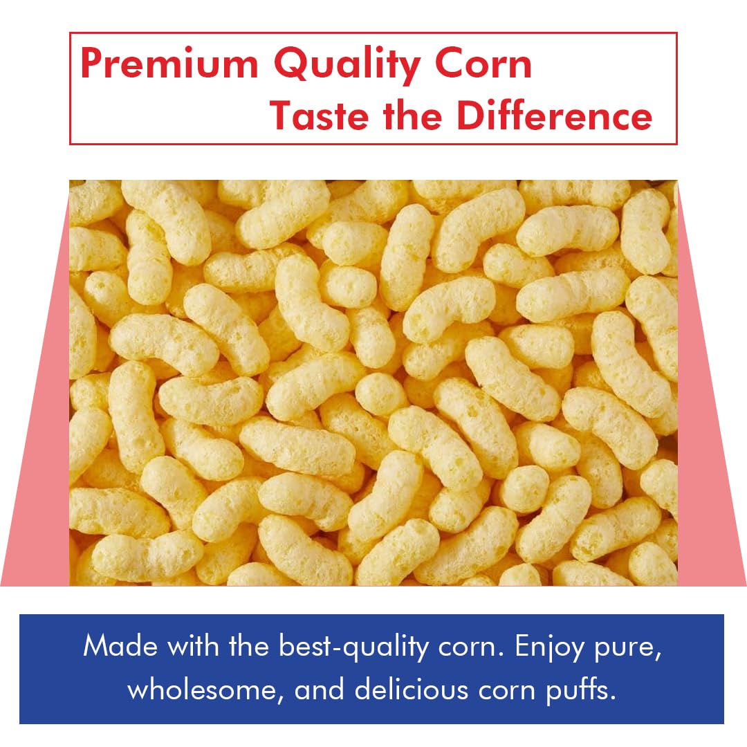 Cerera Magic Corn Sticks - Sweet Glazed Corn Puffs With Sugar And Oil 150G (2 Pack) - Healthy Snack Ideal For Sharing With Frien