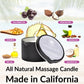 Massage Oil Candle By Fleur De Spa - All Natural - 6Oz With Pour Spout Made In Usa (Midnight Dragon)