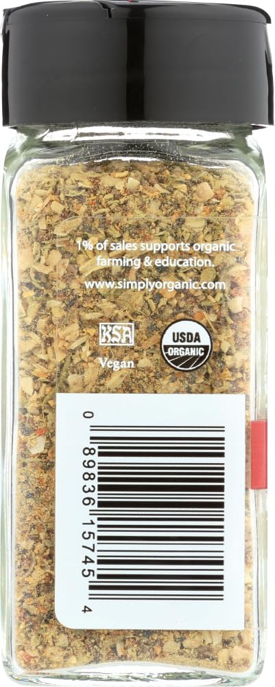 Simply Organic Spice Right Everyday Blends All-Purpose Salt-Free, Certified Organic | 1.8 oz | Pack of 6