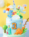 Gallarato 6 Pcs Little Dino Birthday Cake Decoration Dinosaur Cake Decoration Little Dinosaur Birthday Party Supplies Dinosaur P