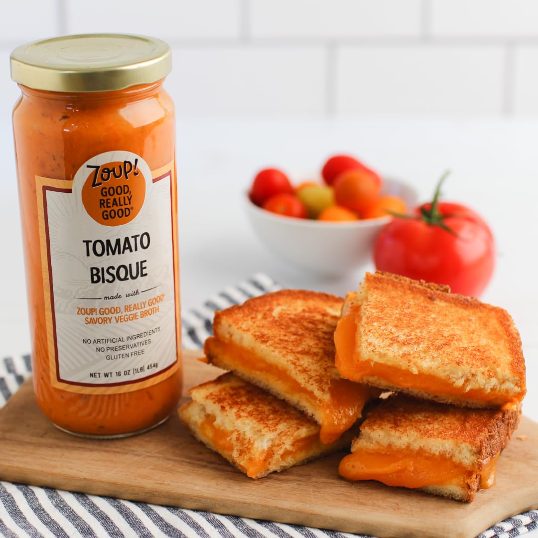 Zoup! Tomato Bisque - Gluten Free, Ready to Serve, 16 Fl Oz (Pack of 3)