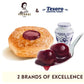 Tesoro Fabbri Wild Cherry Filling Gift Tin By Pasticceria Matilde Vicenzi, Cherry Cream Filled Puff Pastry Patisserie, Kosher Da