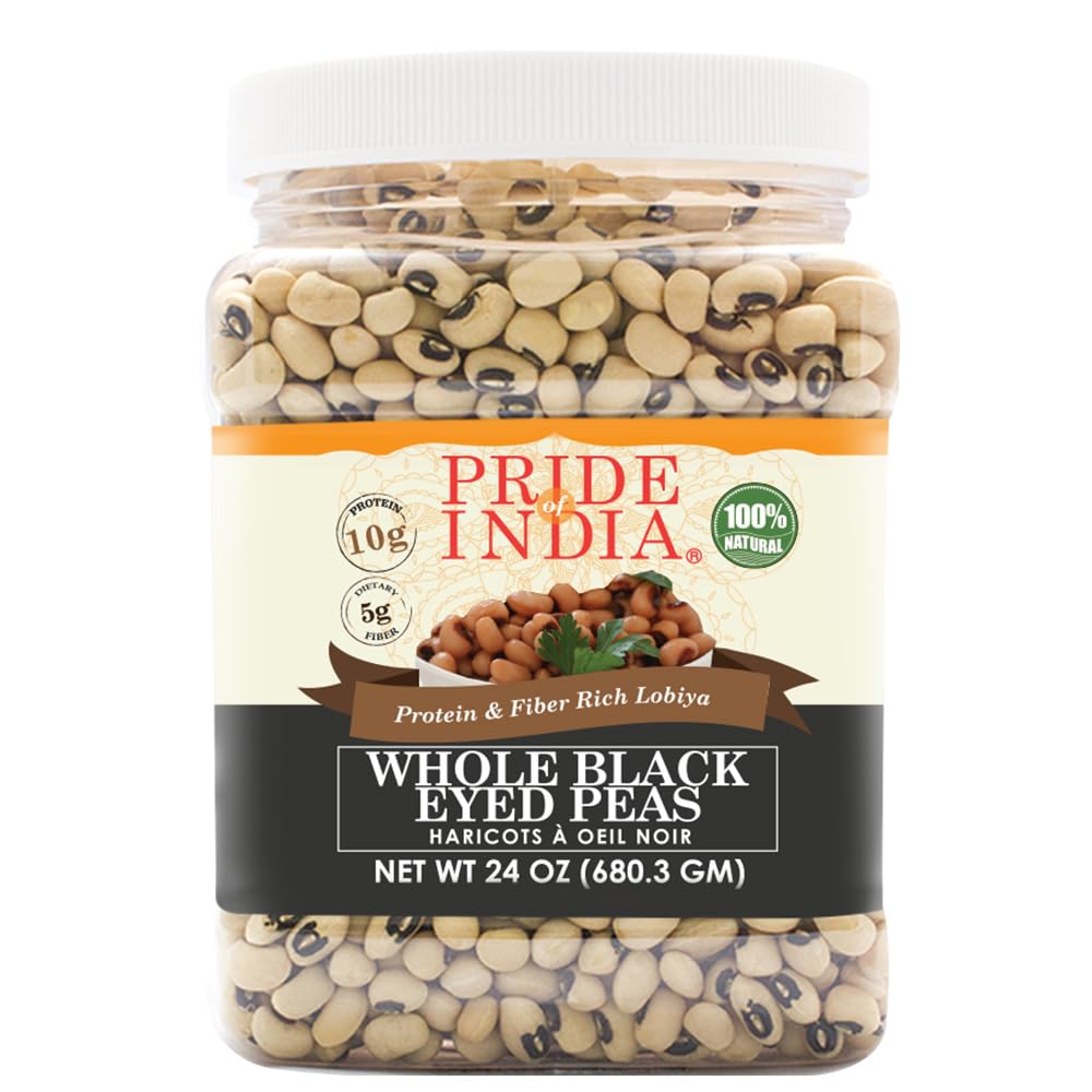 Pride Of India - Indian Whole Black Eyed Peas - Protein & Fiber Rich Lobiya(D0102HP6X4G.)
