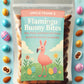 Gears Out Flamingo Bunny Bites – Roasted Salted Almonds – 8oz – Funny Easter Snack for mature-themeds & Teens – Made in USA