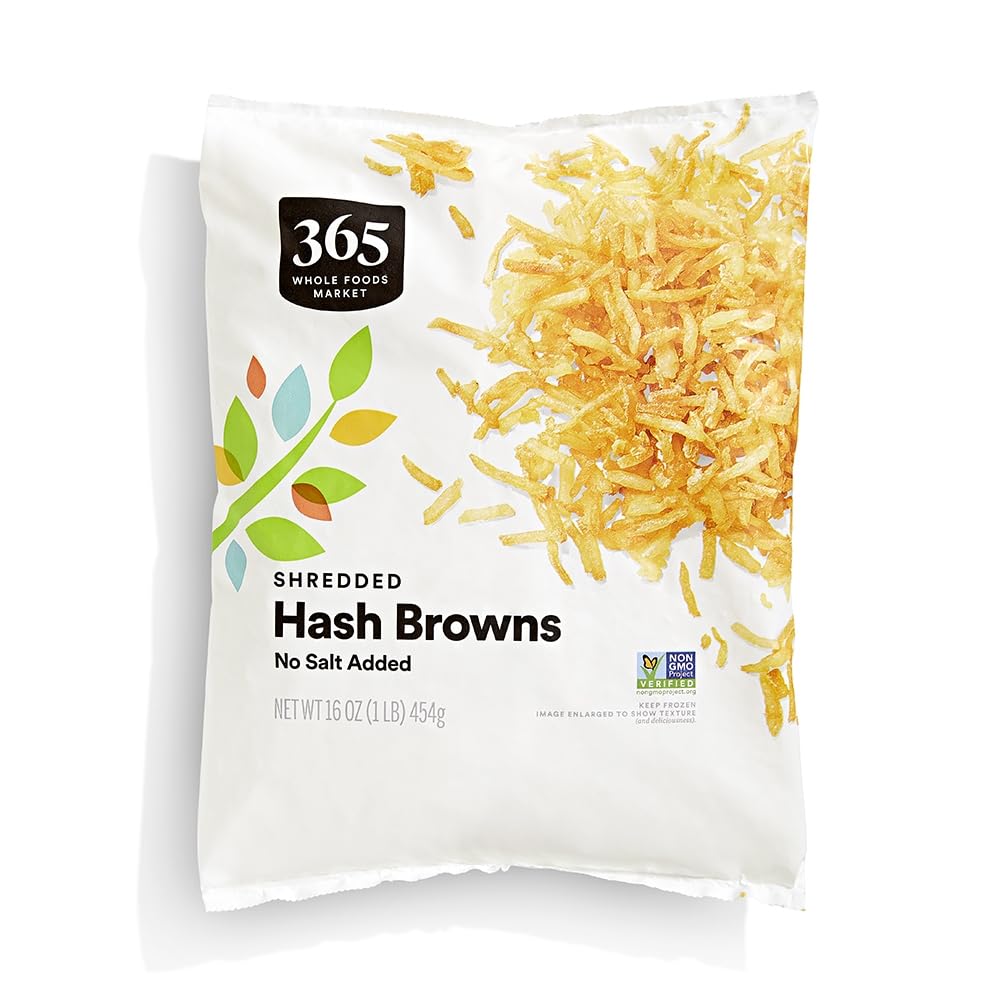365 Everyday Value, Shredded Hashbrowns No Salt Added, 16 oz (Frozen)