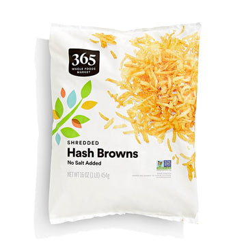 365 Everyday Value, Shredded Hashbrowns No Salt Added, 16 oz (Frozen)