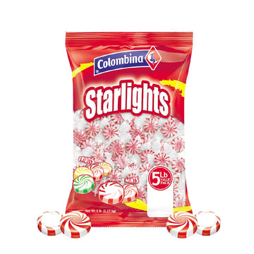 Colombina Starlight Mints, Individually Wrapped Refreshing Mints, Ideal Peppermint Candies For Sharing, Candy Dishes And Holiday