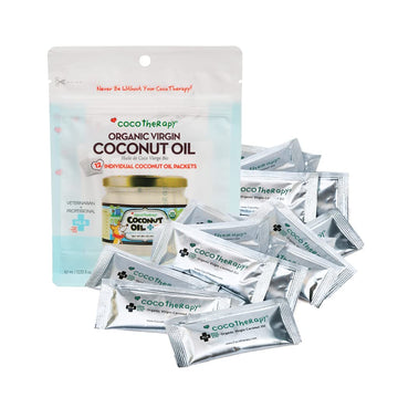 Cocotherapy Organic Virgin Coconut Oil Portable Packets For Pets, 12 X 10 Ml Packets