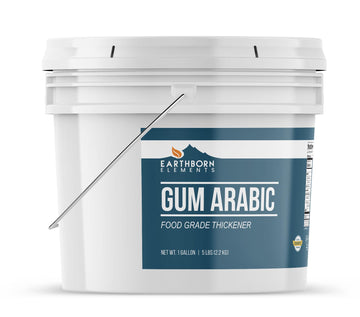 Earthborn Elements Gum Arabic (1 Gallon), Acacia, Multitude of Uses, Resealable Bucket