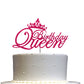Birthday Queen Glitter Cake Topper, Birthday Party Decorations Ideas, Premium Quality Decoration, Sturdy Doubled Sided Glitter, 