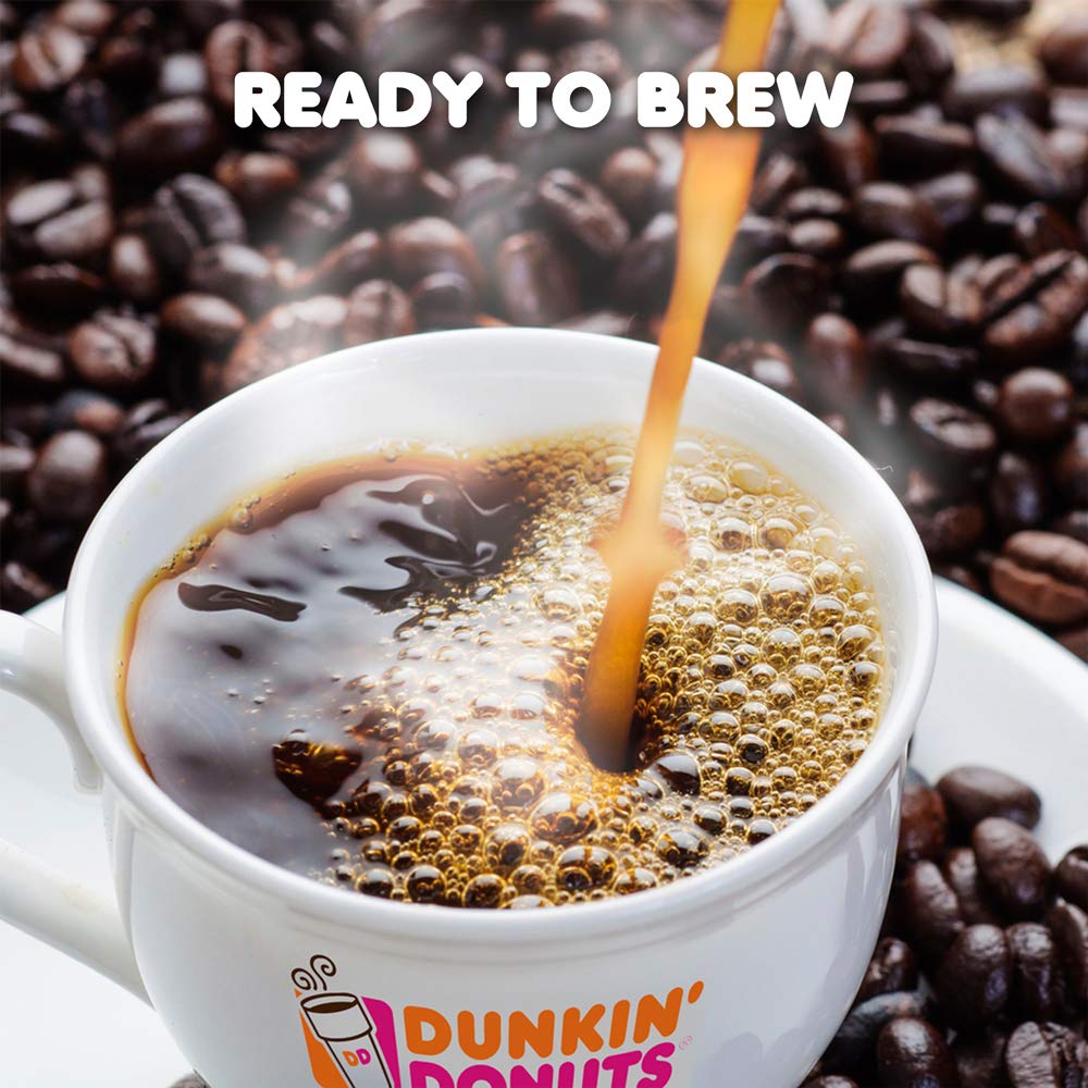 Dunkin Donuts Dark Roast K-Cup Pods for Keurig, 10 Count, White