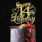 Happy 14Th Birthday Cake Topper For 14Th Boy And Girl Birthday Party Decorations