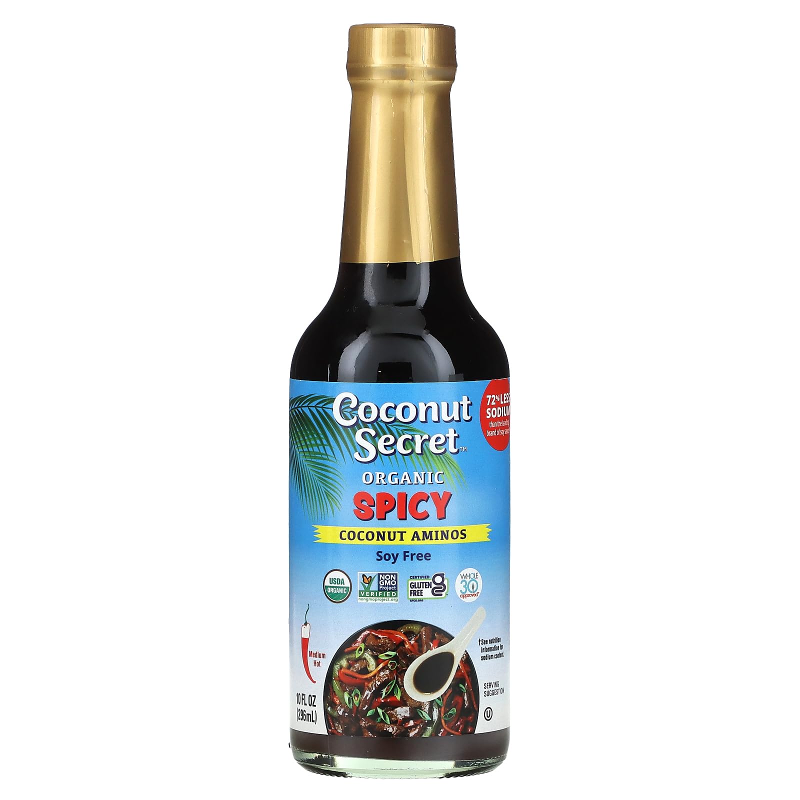 COCONUT SECRET Organic Spicy Coconut Aminos, 10 FZ