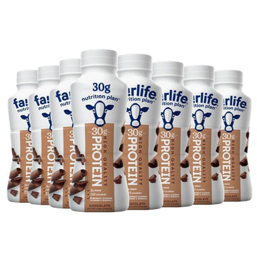 FairIife Nutrition Plan - Chocolate High Protein Shake - 30g protein (8 Pack)