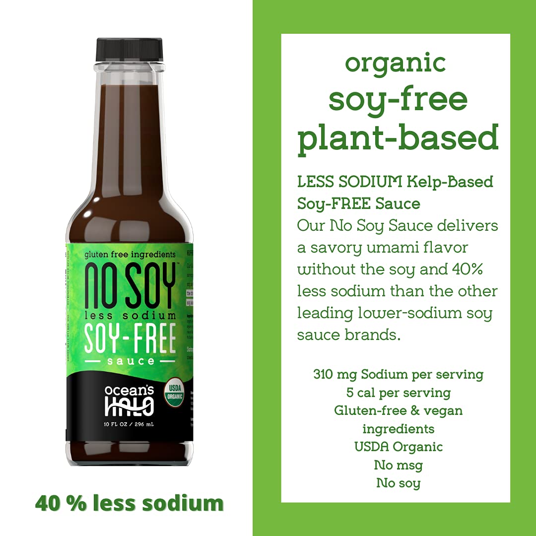 Ocean s Halo, Organic Less Sodium No Soy Sauce, 10 Fl Oz
