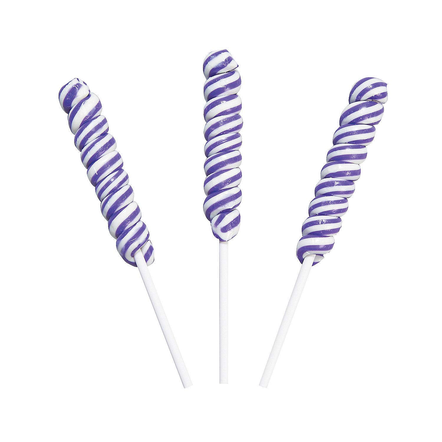 Purple Twisty Suckers - 24 individually wrapped pops - Party Candy