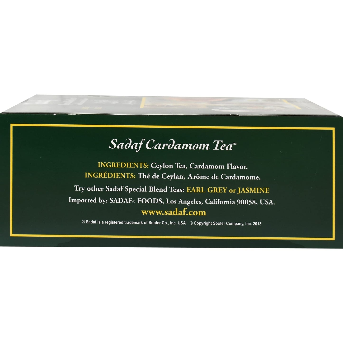 Sadaf Cardamom Tea Bags  Special Blend Cardamom Ceylon Black Tea  Quicktea Product Harvested In Sri Lanka  100 Bags (Pack Of 1)