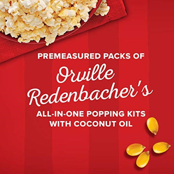 Orville Redenbachers All-In-One Popcorn Kit  with Kernels  Coconut Oil & Salt  for 6oz. Popcorn Machine  8oz. (Pack of 36)