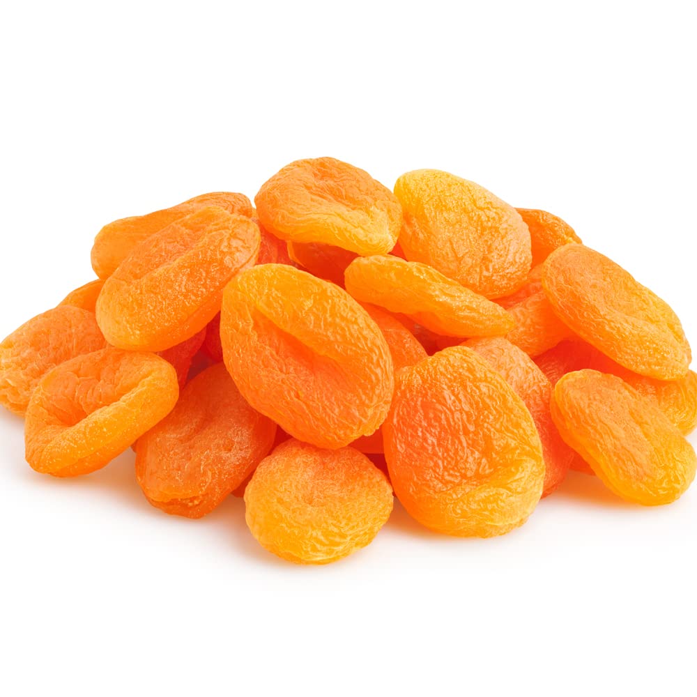 Dried Turkish Apricots-5lbs,(80oz) Resealable Bag-Natural, Farm Fresh, Whole, No Added Sugar, No Pits- Kosher Certified, Healthy