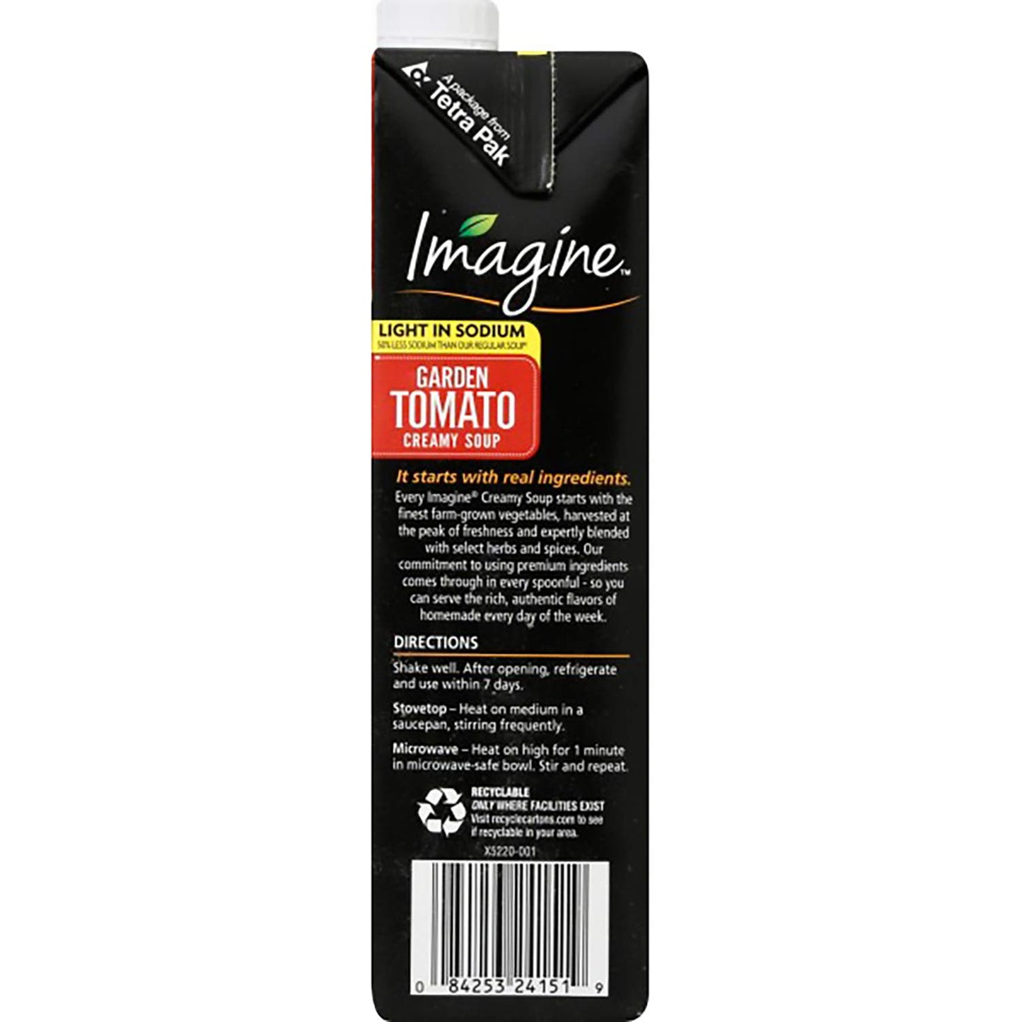 Imagine Organic Creamy Soup, Light Sodium Garden Tomato, 32 oz.