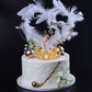Sisbroo Gold Crown Cake Topper, 6 Pieces Happy Birthday Cake Toppers, Princess Crown Cake Decorations For Birthday, Wedding, Par