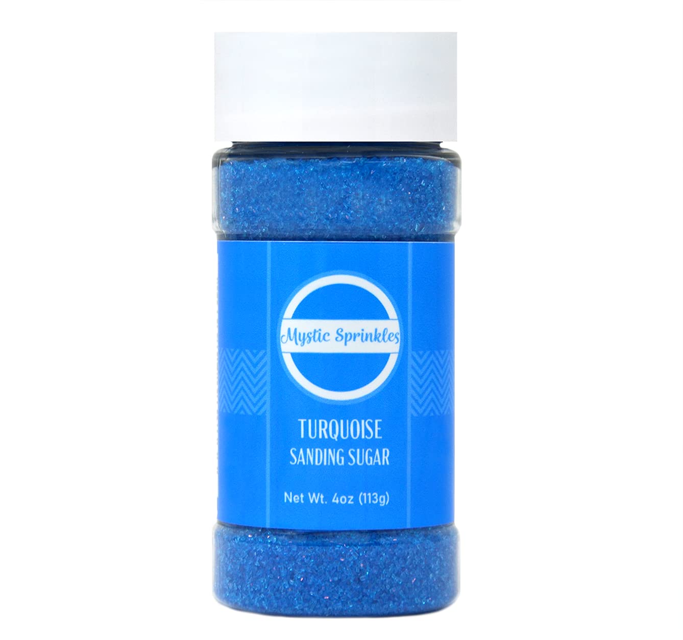 Mystic Sprinkles Sanding Sugar 4Oz Bottles (Turquoise - Blue Sanding Sugar 4Oz)