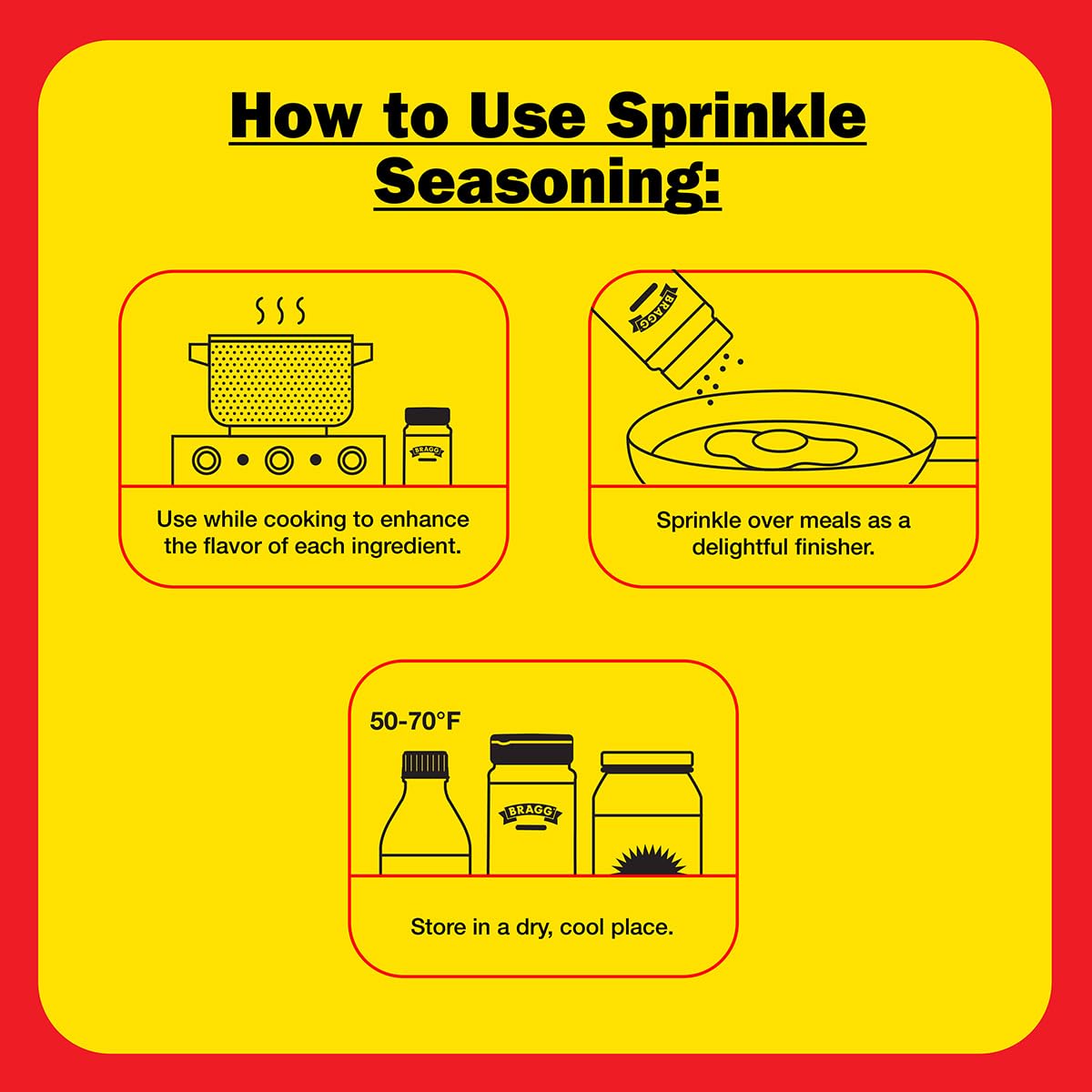 Bragg Organic Sprinkle Seasoning with 24 Herbs and Spices - 1.5 oz - Salt-Free Seasoning Blend - Perfect for Vegetables, Meats,