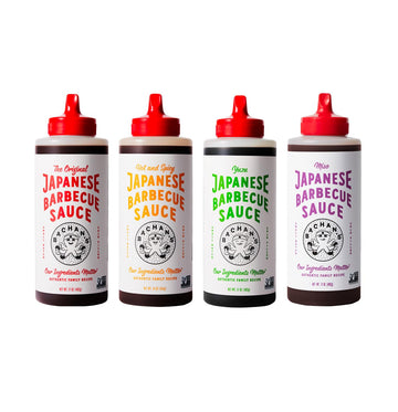 Bachan'S Japanese Barbecue Sauce 4 Pack - 1 Og, 1 Hot And Spicy, 1 Citrus Yuzu, 1 Miso, Bbq Sauce For Wings, Chicken, Beef, Pork