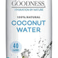 Nature'S Goodness Coconut Water - 33.82 Fl Oz 1(L) (No Pulp, Sugar Free, Vegan, Hydrating Naturally)