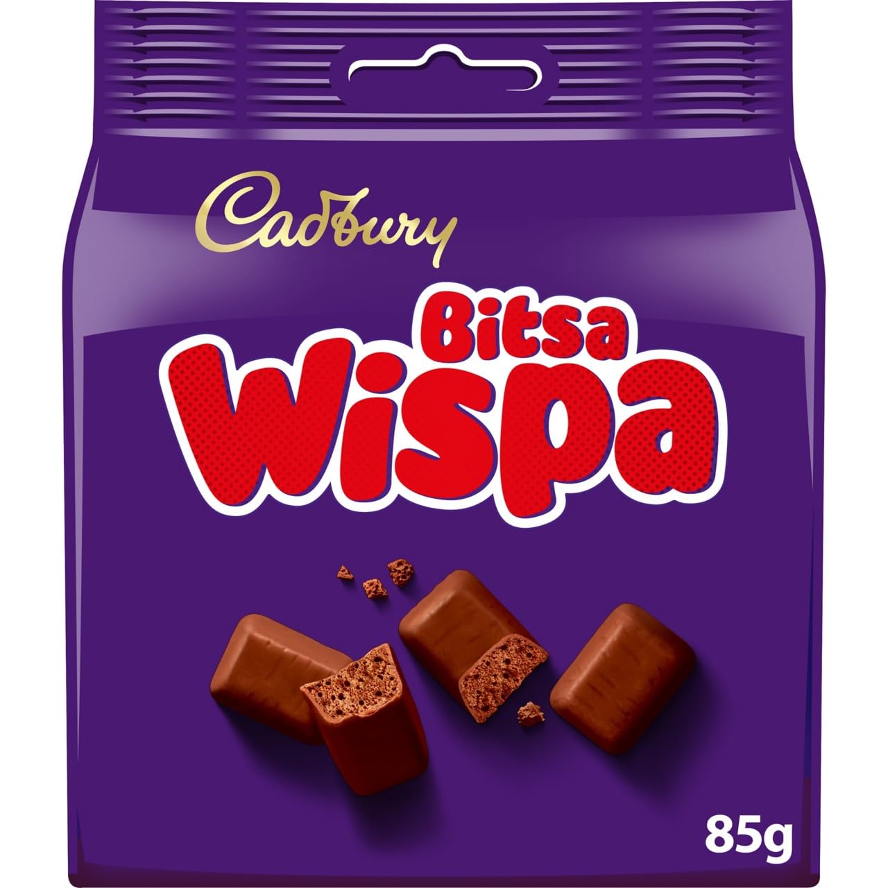 Cadbury Bitsa Wispa Textured Milk Chocolates 85g - Brown - Pack of 1