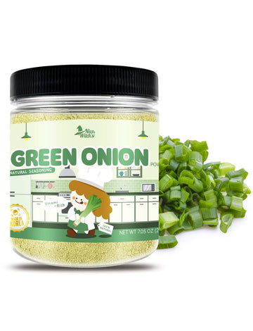NICE WITCH'S Korean 100% Pure Green Onion Powder 7.05oz / 200g - All-Natural Flavor for Soups, Sauces, and Seasonings ???? (Gree