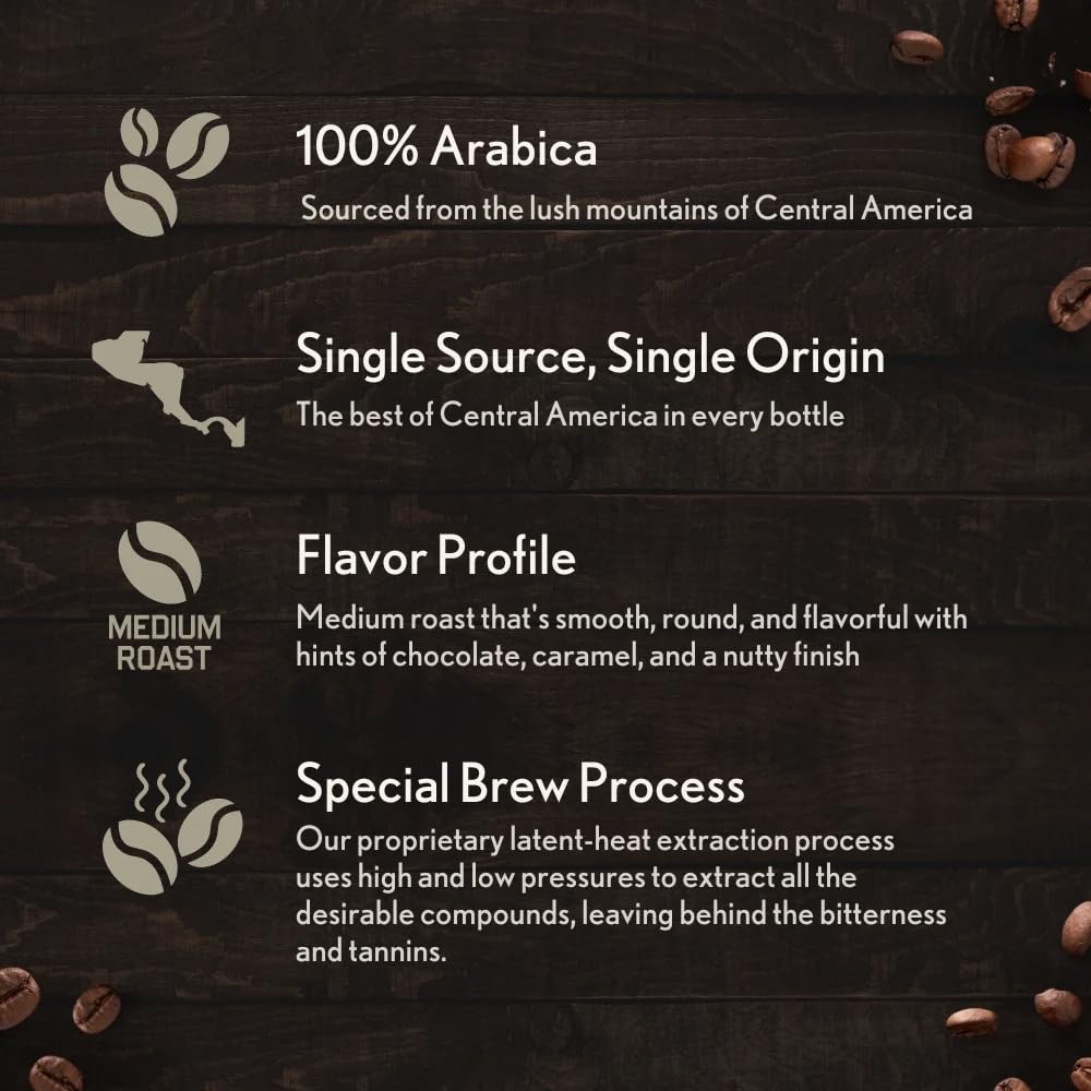 Hero Company Cold Brew Coffee Concentrate - Low Acid Liquid for Instant Iced Coffee - 8 Fl Oz