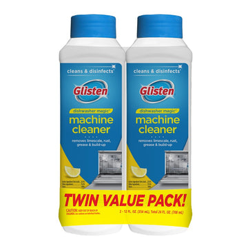 Summit Brands Dm03N-Ss Glisten Dishwasher Magic Machine Cleaner And Disinfectant, 12 Fl Oz Bottle, 2-Pack , White