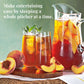 The Republic of Tea Ginger Peach Black Iced Tea, 40 Large Pouches, Award-Winning Premium Black Tea, 40 Count