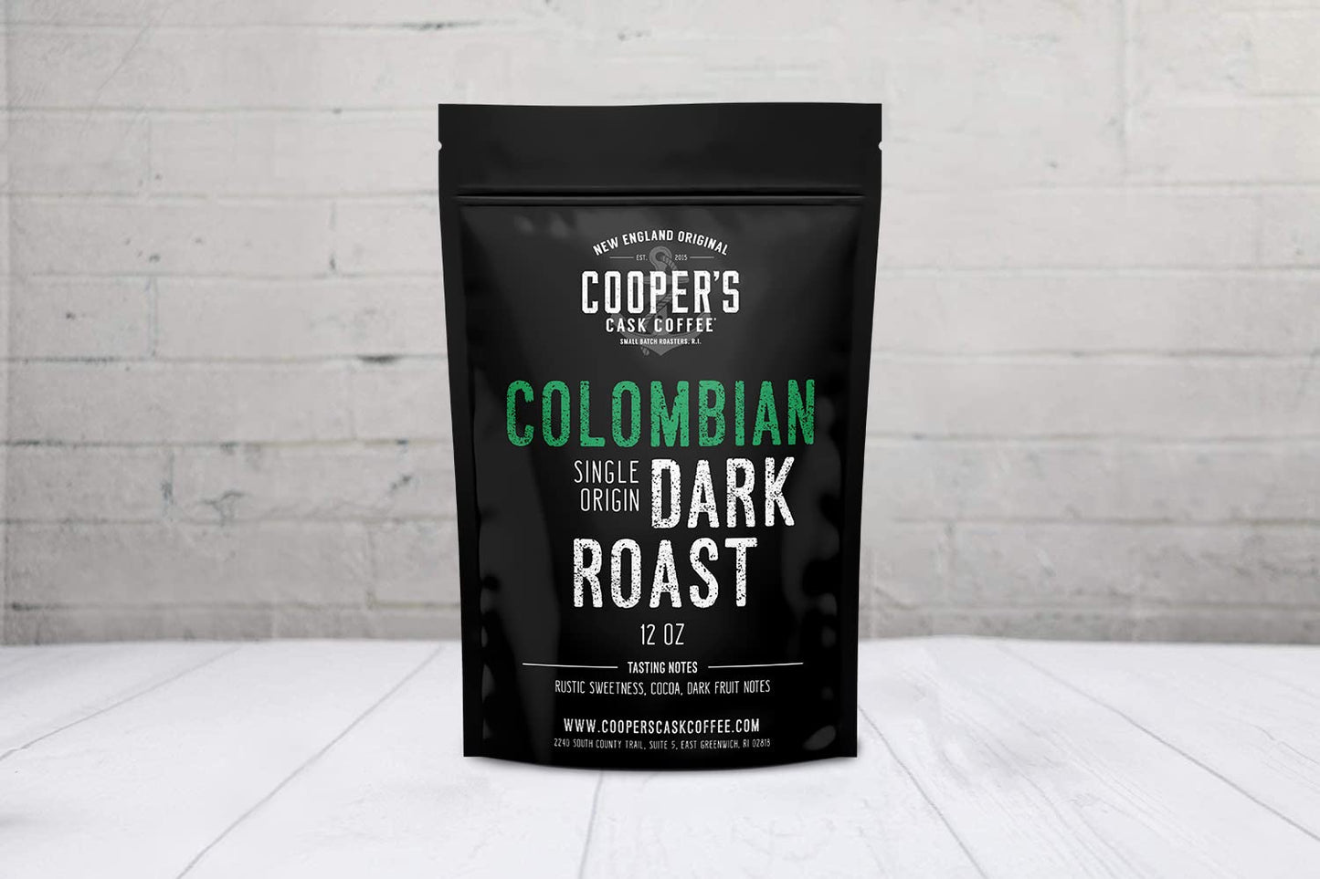 Dark Roast Colombian Coffee Single Origin Whole Bean 12Oz