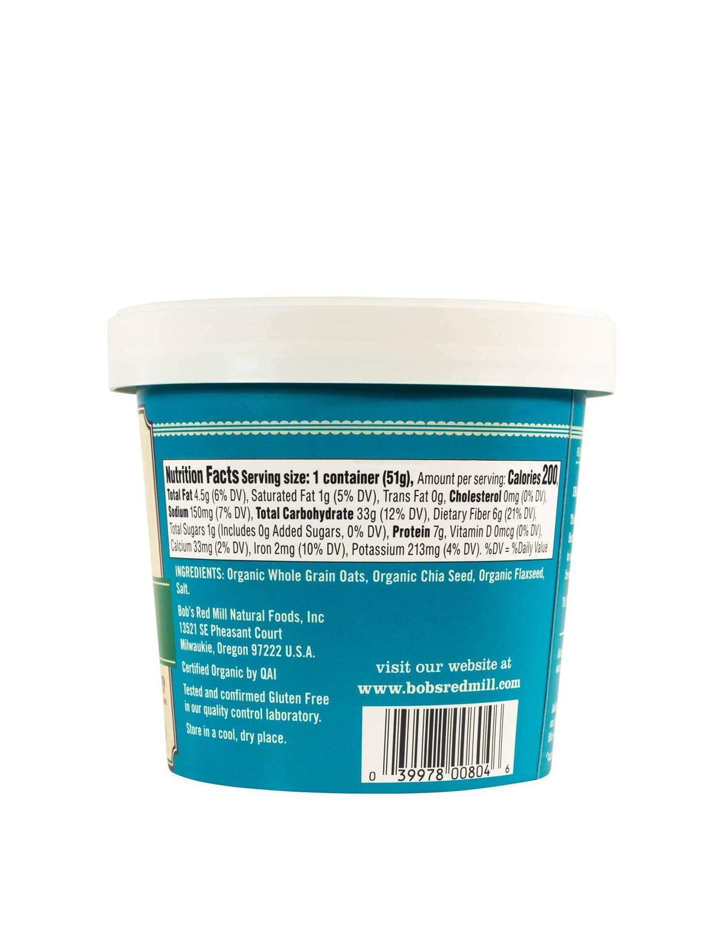 Bob'S Red Mill Organic Gluten-Free Oatmeal Cup, Classic (1.8 Ounce, Pack Of 24)
