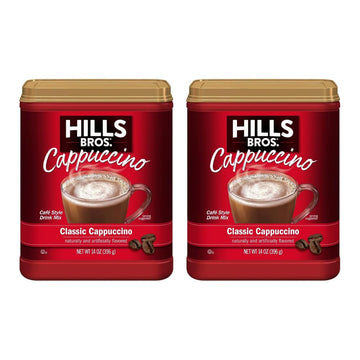 Hills Bros. Flavor Coffee (Classic Cappuccino, 14 Ounce (Pack of 2)