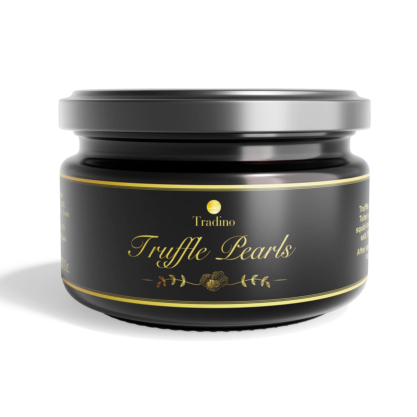 Tradino Premium Black Truffle Pearls - Gourmet Finishing Pearls From Spain, Exquisite Culinary Delight, Ideal For Enhancing Dish