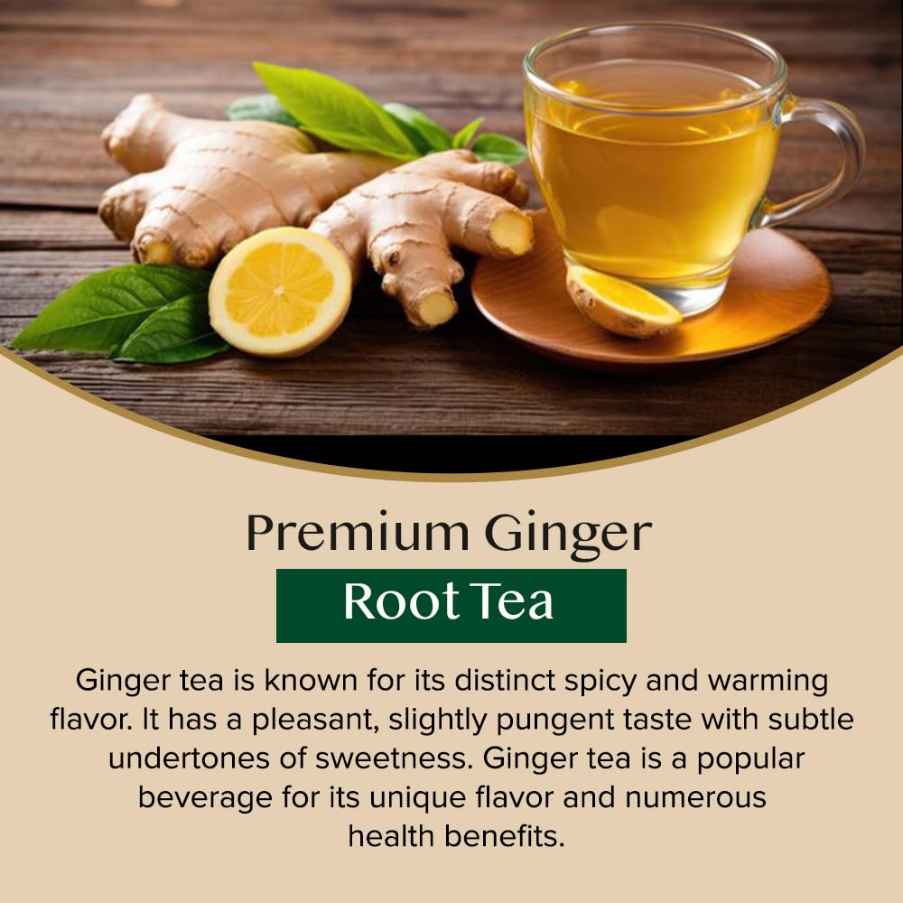 VAHDAM Zingy Ginger Wellness Tea Blend, Caffeine Free, 100 Tea Bags