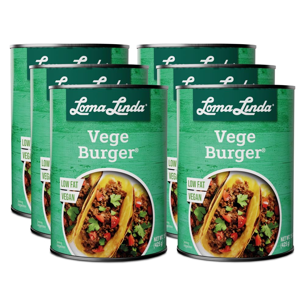 Loma Linda - Plant-Based - Vege Burger (15 oz.) (Pack of 6)