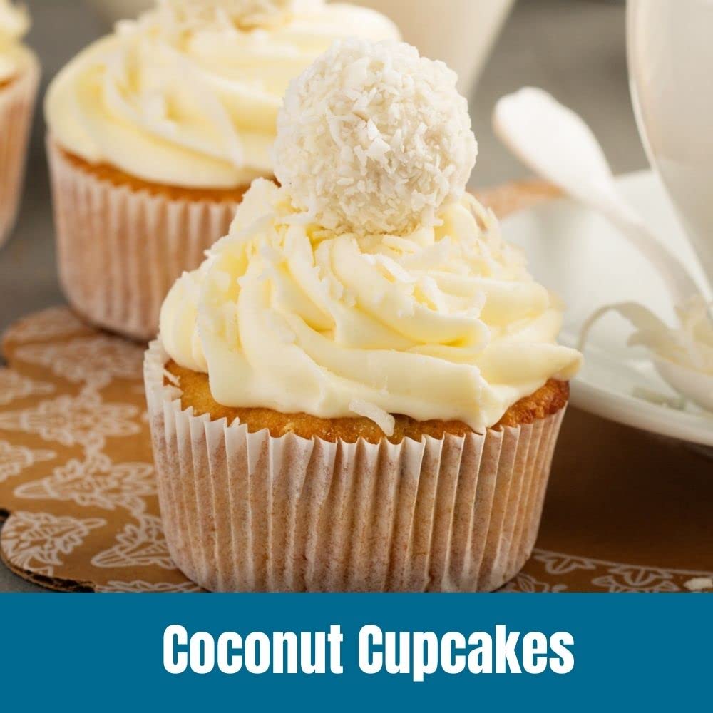 Door County Coffee Coconut Cupcakes Flavored Coffee Ground | 10 Oz Bag | Flavored Ground Coffee Medium Roast | 100% Specialty Arabica Coffee Ground | Flavored Gourmet Coffee | Coconut Cupcakes Coffee
