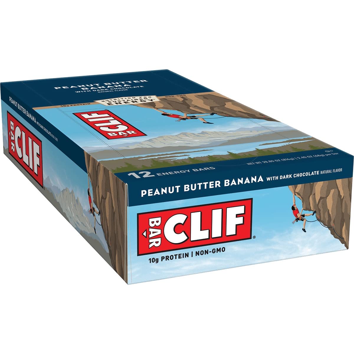 Clif Bars - Energy Bars - Peanut Butter Banana Dark Chocolate - Made With Organic Oats - Plant Based Food - Vegetarian - Kosher