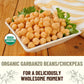Mountain High Organics - 40 Lb Bucket, Certified Organic Dried Garbanzo Beans, Bulk, Non Gmo, Vegan, Sproutable Dried Chickpeas,