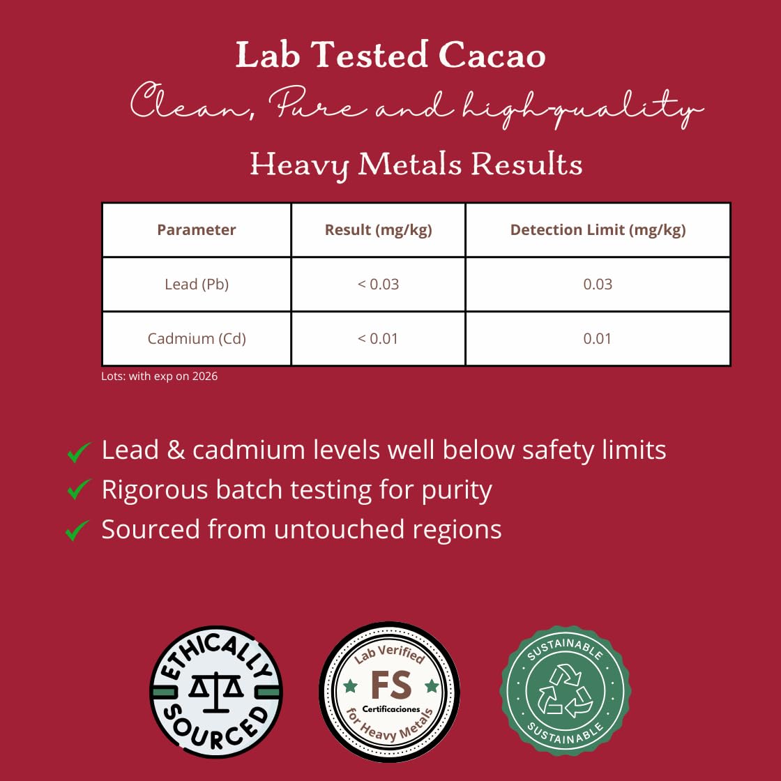 Cacao Adventures Ceremonial Grade Cacao, 100% Pure, Dairy Free, Vegan, Unsweetened, 5 Pound