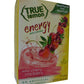 True Citrus Energy Drinks Wild Cherry Cranberry Instant Drink Mix, 24ct Pack of 4, 0.57 Ounce each, Red, Model 810979007845