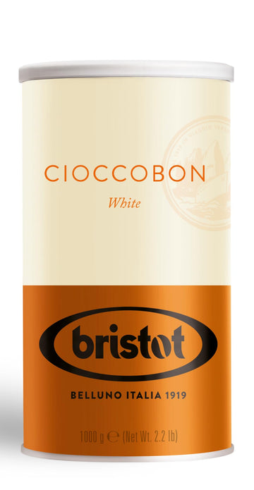 Bristot Cioccobon White Hot Chocolate Mix - Premium Italian Drinking Chocolate - 2.2 lbs (1kg)