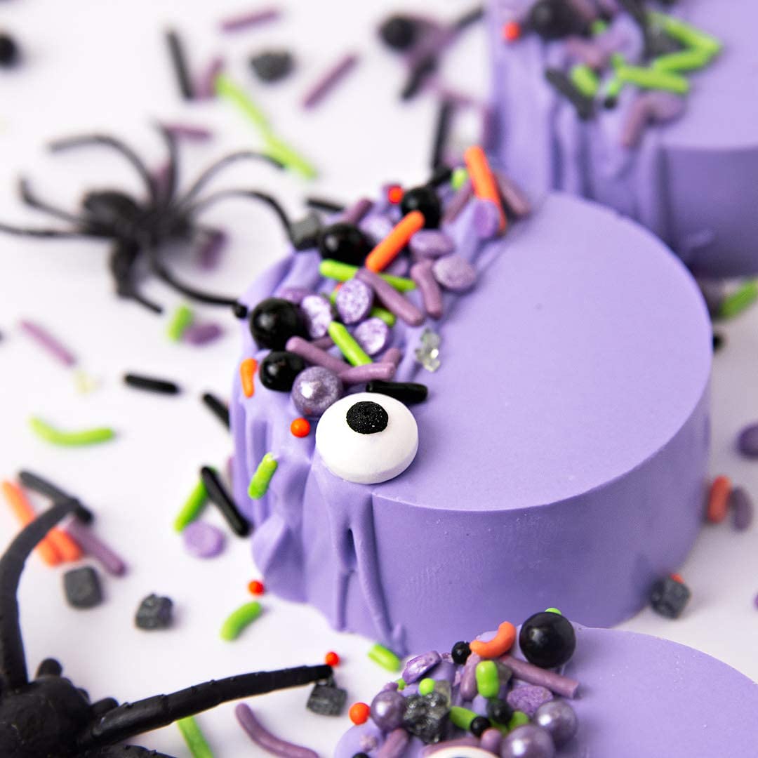 Sweets Indeed Halloween Sprinkles Mix, Edible Candy Eyeballs, 4 oz, Monster Mash