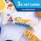 Atkins Lemon Snack Bar, Made with Real Almond Butter, 1g Sugar, Gluten Free, High in Fiber, Keto Friendly, 8 Count